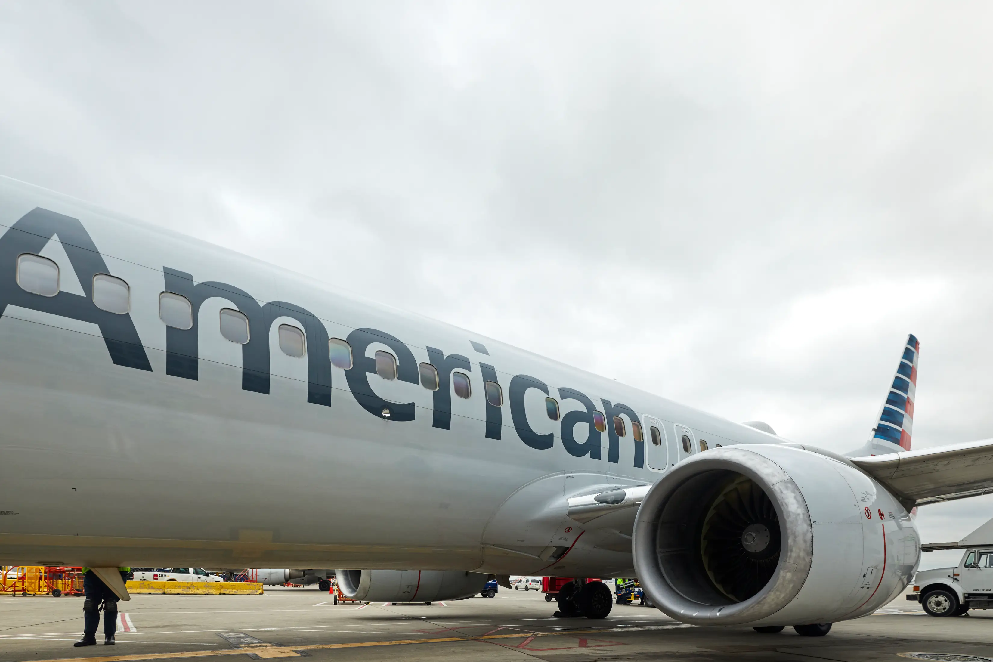 American Airlines aircraft symbolizing the new AAdvantage Instant Upgrade system